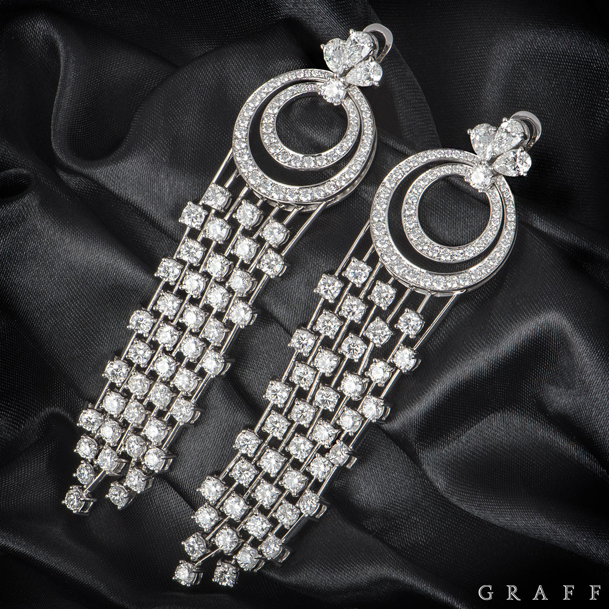 Diamond waterfall earrings deals